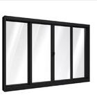 Janela De Alumínio Normatizado 04 Folhas Preto - 120x180