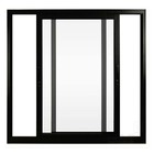 Janela De Alumínio Preto Vitro De Correr 2 Folhas Móveis Supr