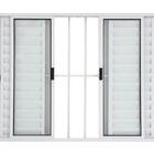 Janela De Alumínio Ven C/grade 06 Folhas Branca - 1,00x1,80m