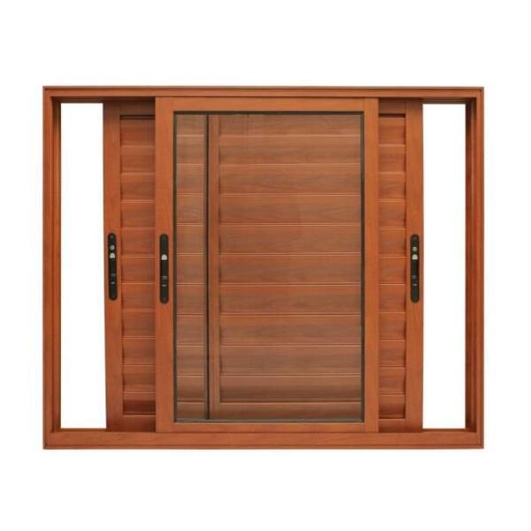 Janela De Alumínio Veneziana 03 Folhas Madeiro Maxx 120x120