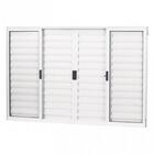 Janela De Alumínio Veneziana 06 Folhas Branca - 100x100