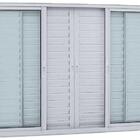 Janela De Alumínio Veneziana 06 Folhas Branca Maxx - 100x100