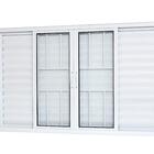 Janela De Alumínio Veneziana 06 Folhas Com Grade Linha20 Bran