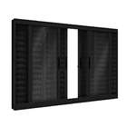 Janela De Alumínio Veneziana 100 X 200 X 11 Cm Preto 6 Folhas