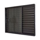 Janela De Alumínio Veneziana 100x120cm 3 Folhas Com Grade E V