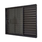 Janela De Alumínio Veneziana 100x120cm 3 Folhas Com Grade E V
