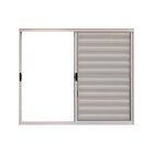 Janela De Alumínio Veneziana 100x120cm 3 Folhas Hale Esquadri