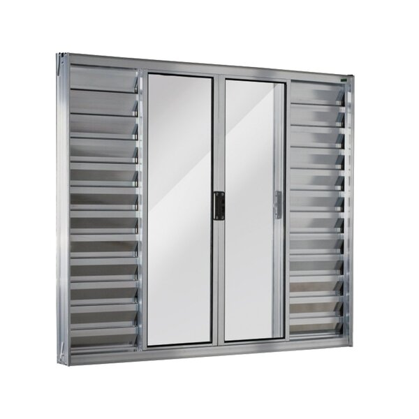 Janela De Alumínio Veneziana 100x120cm 6 Folhas Central Ecosu