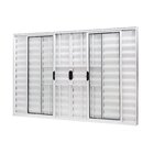 Janela De Aluminio Veneziana 100x120cm 6 Folhas Com Grade E V