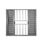 Janela De Alumínio Veneziana 100x120cm 6 Folhas Grade Hale Es