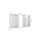 Janela De Alumínio Veneziana 100x120cm 6 Folhas Lucasa Alumín