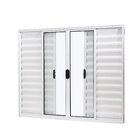 Janela De Alumínio Veneziana 100x120cm 6 Folhas Vidro Liso Sl