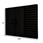 Janela De Alumínio Veneziana 100x150cm 3 Folhas Com Grade E C