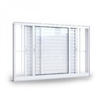 Janela De Alumínio Veneziana 100x150cm 3 Folhas Com Grade Luc