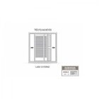 Janela De Alumínio Veneziana 100x150cm 3 Folhas Com Grade Luc