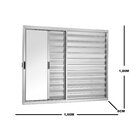 Janela De Alumínio Veneziana 100x150cm 3 Folhas Direita Ecosu