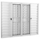 Janela De Alumínio Veneziana 100x150cm 6 Folhas 2 Fixas Com G