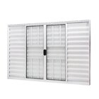 Janela De Alumínio Veneziana 100x150cm 6 Folhas Com Grade E V