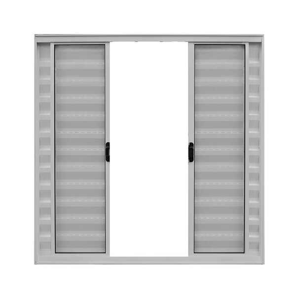 Janela De Alumínio Veneziana 100x150cm 6 Folhas Hale Esquadri