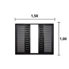 Janela De Alumínio Veneziana 100x150cm 6 Folhas Suprema Hale