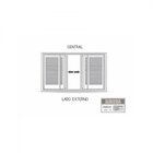 Janela De Alumínio Veneziana 100x200cm 6 Folhas Com Grade Luc