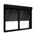 Janela De Alumínio Veneziana 120x120cm Com Persiana Black Out