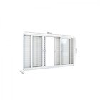 Janela De Alumínio Veneziana 120x150cm 6 Folhas Lucasa Alumín