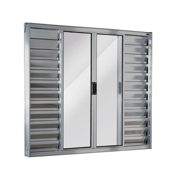 Janela De Alumínio Veneziana 120x200cm 6 Folhas Central Ecosu