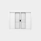 Janela De Alumínio Veneziana 6 Folhas 100x100cm Com Grade Plu