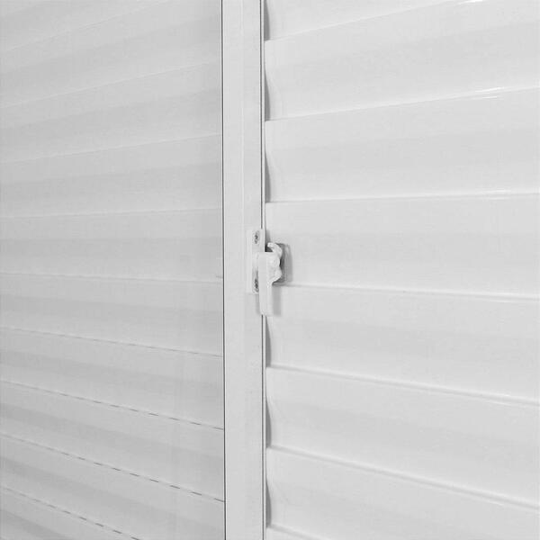 Janela De Alumínio Veneziana Classic 03 Folhas Branca - 100x1