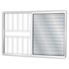 Janela De Alumínio Veneziana De Correr 100x100cm 3 Folhas 1 F