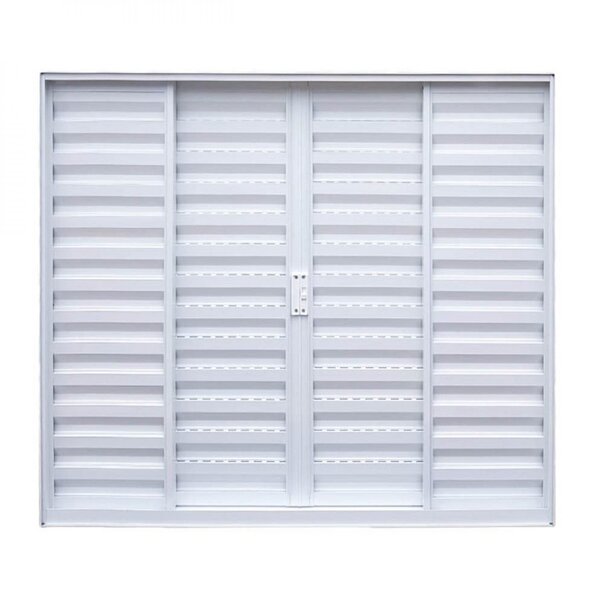 Janela De Alumínio Veneziana De Correr 100x120cm 4 Folhas Sem