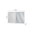 Janela De Alumínio Veneziana De Correr 100x200cm 6 Folhas 2 F