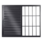 Janela De Alumínio Veneziana De Correr 100x200x12cm 3 Folhas