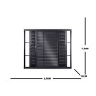 Janela De Alumínio Veneziana De Correr 100x200x12cm 3 Folhas