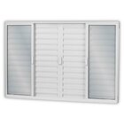 Janela De Alumínio Veneziana De Correr 120x120cm 6 Folhas 2 F