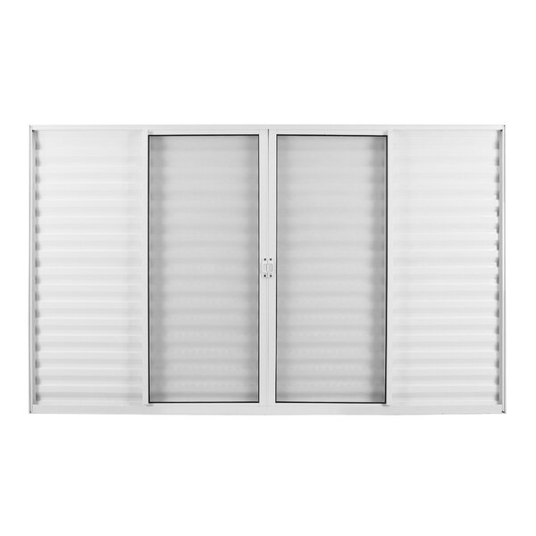 Janela De Alumínio Veneziana De Correr 120x150cm 6 Folhas 2 F