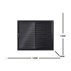 Janela De Alumínio Veneziana De Correr 120x150x10cm 3 Folhas