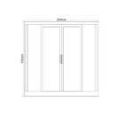 Janela De Alumínio Veneziana De Correr 120x200cm 6 Folhas 2 F