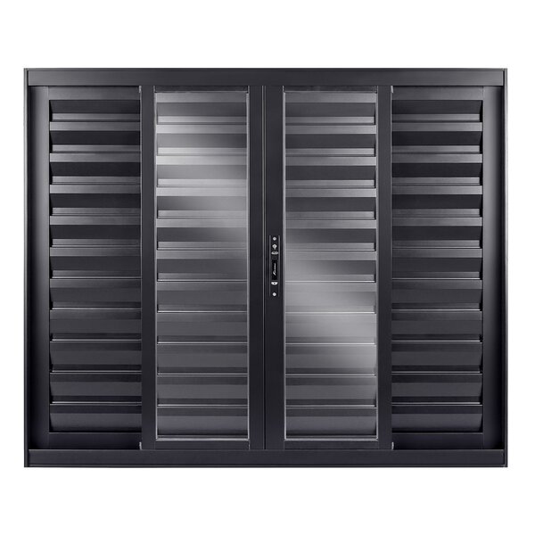 Janela De Alumínio Veneziana De Correr 120x200x10cm 6 Folhas