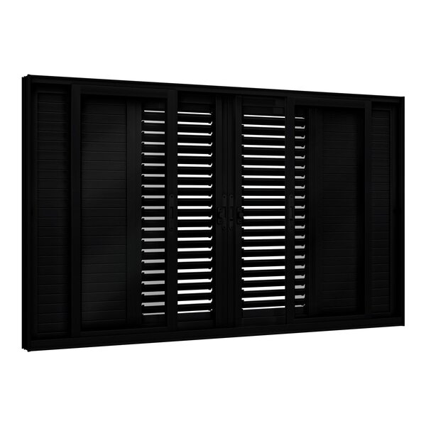 Janela De Alumínio Veneziana Flex 4 Folhas Móveis E 2 Fixas 1