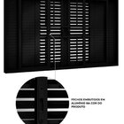 Janela De Alumínio Veneziana Flex Com Grade 4 Folhas Móveis E