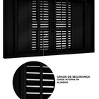 Janela De Alumínio Veneziana Flex Com Grade 4 Folhas Móveis E