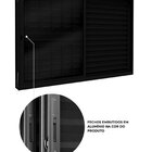 Janela De Alumínio Veneziana Lateral Com Grade 2 Folhas Móvei