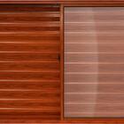 Janela De Alumínio Veneziana Madeiro 03 Folhas  - 100x120