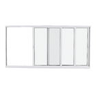 Janela de Correr 3 Folhas 0,60x2,00m Alumínio Pintado Branco Linha Vivace Artens