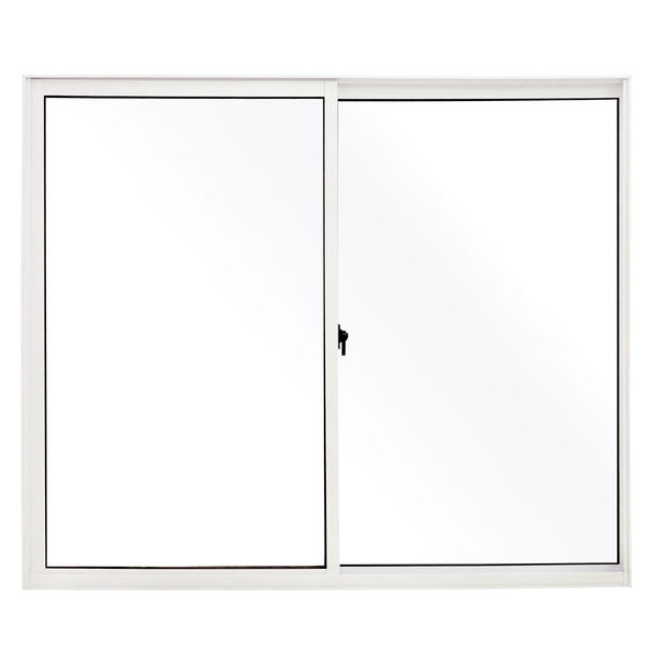 Janela de Correr 2 Folhas Alumínio Pintado Branco Linha Fortline com Vidro Comum Incolor 0,80x1,20m Atlântica