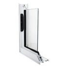 Janela de Correr 2 Folhas Alumínio Pintado Branco com Grade Vertical 1,00x1,00m Linha Home 3A Alumínio