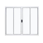 Janela de Correr 4 Folhas Alumínio Pintado Branco 1,00x1,20m Linha Home 3A Alumínio