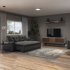 Janela de Correr 2 Folhas 1,00x1,20m Alumínio Pintado Branco Linha Vivace Artens